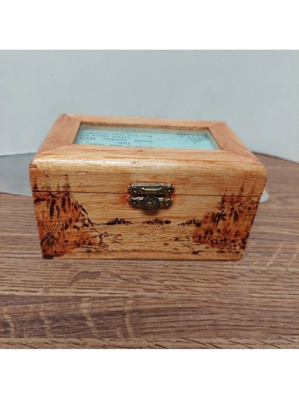 Wayne Bally 2003 Handcrafted Wooden Keepsake Box